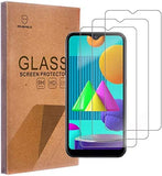 Mr.Shield [3er-Pack] Entwickelt für Samsung Galaxy A02 [Upgrade der Version mit maximaler Bildschirmabdeckung] [Gehärtetes Glas] [Japanisches Glas mit 9H-Härte] Displayschutzfolie mit lebenslangem Ersatz