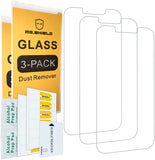 Mr.Shield Displayschutzfolie kompatibel für iPhone 13 Mini [5,4 Zoll] Displayschutzfolie aus gehärtetem Glas [9H Härte – 2,5D Kante] [3er-Pack]