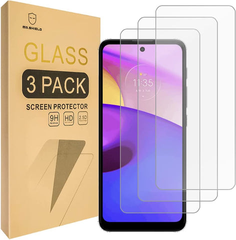 Mr.Shield [3-Pack] Designed For Motorola E40 / Moto E40 / Motorola E30 / Moto E30 [Tempered Glass] [Japan Glass with 9H Hardness] Screen Protector with Lifetime Replacement