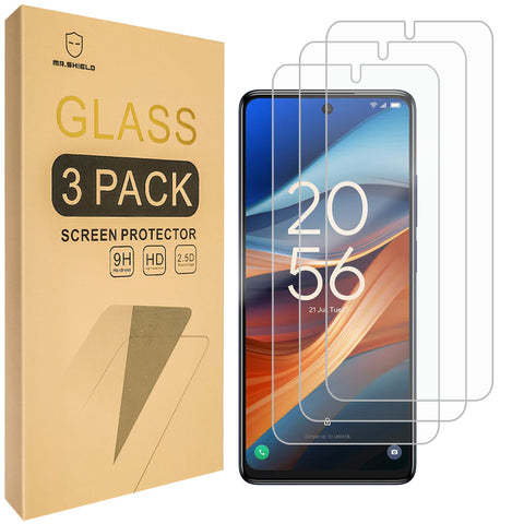 Mr.Shield Screen Protector compatible with TCL 50 XL 5G [Tempered Glass] [3-PACK] [Japan Glass with 9H Hardness]