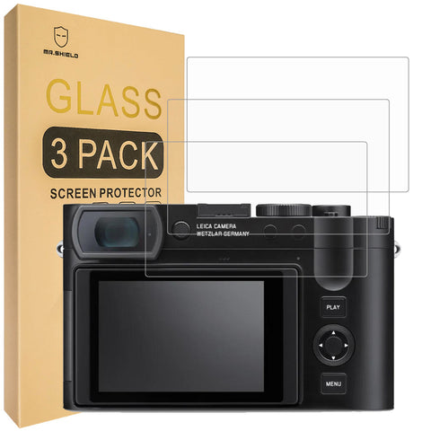 Mr.Shield Screen Protector compatible with Leica Q3 / Q3 43 / Q2 [Tempered Glass] [3-PACK] [Japan Glass with 9H Hardness]