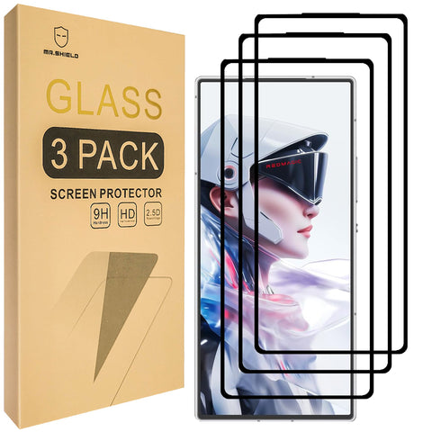 Mr.Shield Screen Protector Compatible with RedMagic 10 Air [Tempered Glass] [3-PACK] [Japan Glass with 9H Hardness]