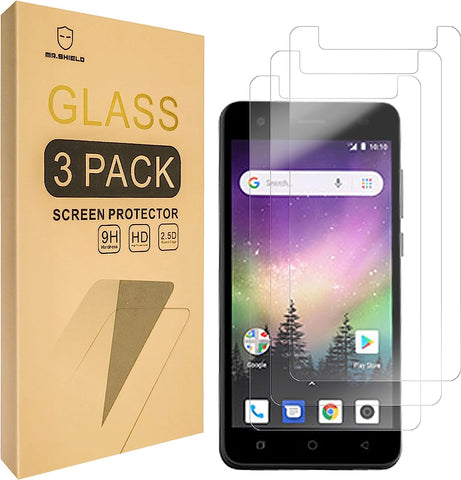 Mr.Shield [3-PACK] Designed For CoolPad (Legacy Go) [Tempered Glass] Screen Protector with Lifetime Replacement