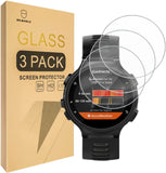 Mr.Shield Designed For Garmin Forerunner 735 XT /  735XT Smart Watch Tempered Glass - Screen Protector - 0.3mm Ultra Thin 9H Hardness 2.5D Round Edge - 3-PACK