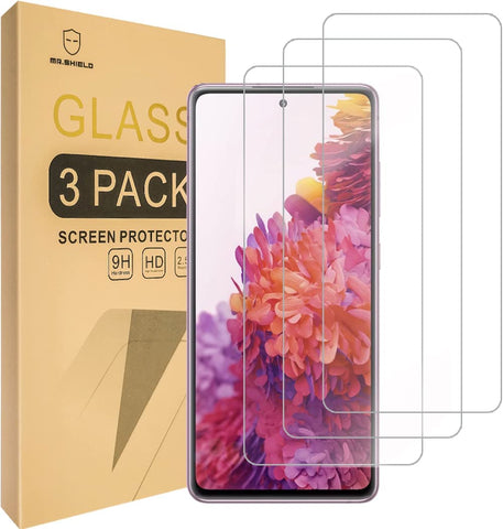 Mr.Shield [3er-Pack] Entwickelt für Samsung Galaxy S20 FE 5G 2022 [Gehärtetes Glas] [Japanisches Glas mit 9H-Härte] Displayschutzfolie mit lebenslangem Ersatz