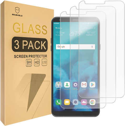 Mr.Shield [3-PACK] Designed For LG Stylo 4 [Tempered Glass] Screen Protector [Japan Glass With 9H Hardness] with Lifetime Replacement