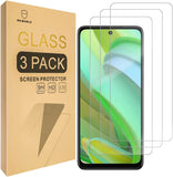 Mr.Shield [3er-Pack] Displayschutzfolie für Motorola Moto G Power 5G (2023) [Kameraversion schützen] [Gehärtetes Glas] [Japanisches Glas mit 9H-Härte] Displayschutzfolie mit lebenslangem Ersatz