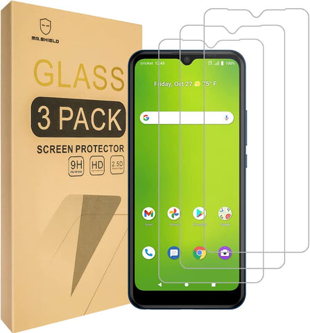 Mr.Shield [3-Pack] Designed For Cricket Icon 3 [Tempered Glass] [Japan Glass with 9H Hardness] Screen Protector with Lifetime Replacement