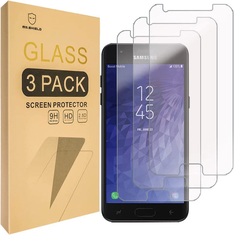 Mr.Shield [3-PACK] Designed For Samsung (Galaxy J7 Star) [Tempered Glass] Screen Protector with Lifetime Replacement