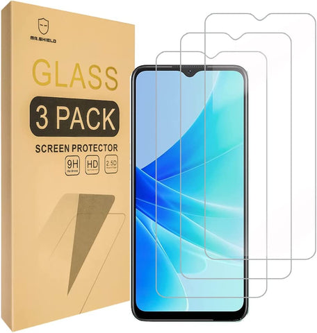 [3-Pack]-Mr.Shield Designed For Oppo A57e 4G / A57S 4G / A57 4G [Tempered Glass] [Japan Glass with 9H Hardness] Screen Protector with Lifetime Replacement