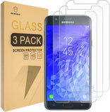 Mr.Shield [3er-Pack] entworfen für Samsung Galaxy J7 V J7V (2. Generation) / J7 (2. Generation) (Verizon) [gehärtetes Glas] Displayschutzfolie [japanisches Glas mit 9H-Härte] mit lebenslangem Ersatz