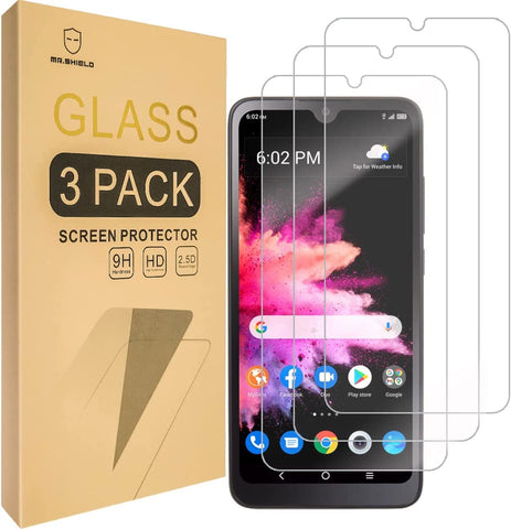 Mr.Shield [3-Pack] Designed For Alcatel TCL 30 Z/TCL 30Z / TCL 30 LE [Tempered Glass] [Japan Glass with 9H Hardness] Screen Protector with Lifetime Replacement