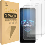 Mr.Shield [3-Pack] Designed For Asus Rog Phone 5 / 5s / 5 Pro / 5s Pro / 5 Ultimate [Tempered Glass] [Japan Glass with 9H Hardness] Screen Protector with Lifetime Replacement