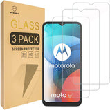 Mr.Shield [3er-Pack] Entwickelt für Motorola (Moto E7) [Gehärtetes Glas] Displayschutzfolie [Japanisches Glas mit 9H-Härte] mit lebenslangem Ersatz