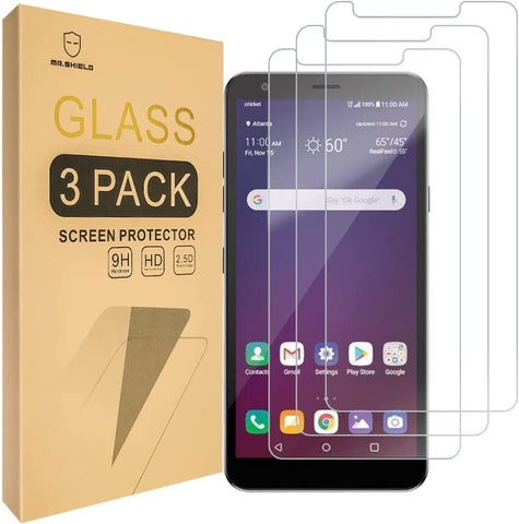 Mr.Shield [3er-Pack] Entwickelt für LG Journey LTE L322DL [Gehärtetes Glas] Displayschutzfolie [Japanisches Glas mit 9H-Härte] mit lebenslangem Ersatz