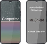 Mr.Shield [3er-Pack] Entwickelt für Tecno Spark 9 Pro [Gehärtetes Glas] [Japanisches Glas mit 9H-Härte] Displayschutzfolie mit lebenslangem Ersatz