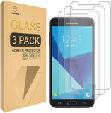 Mr.Shield [3er-Pack] Displayschutzfolie aus gehärtetem Glas für Samsung Galaxy J7 Sky Pro mit lebenslangem Ersatz
