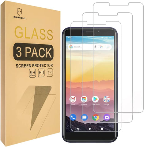 Mr.Shield [3-Pack] Designed For Cricket Debut Smart [Tempered Glass] [Japan Glass with 9H Hardness] Screen Protector with Lifetime Replacement