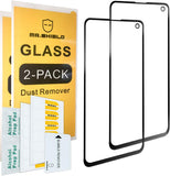 Mr.Shield [2ER-PACK] Entwickelt für Samsung Galaxy S10e [Gehärtetes Glas] [Vollbild-Klebeabdeckung] Displayschutzfolie mit lebenslangem Ersatz