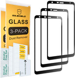 Mr.Shield [3-PACK] Designed For LG Stylo 5 [Japan Tempered Glass] [9H Hardness] [Full Cover] Screen Protector with Lifetime Replacement