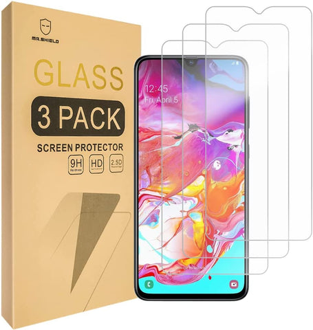 Mr.Shield [3-PACK] Designed For Samsung Galaxy A20S [Tempered Glass] Screen Protector with Lifetime Replacement