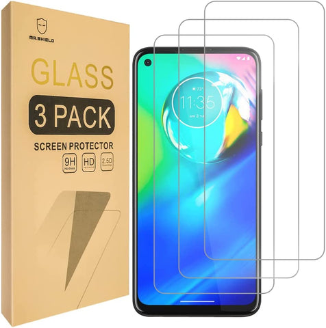 Mr.Shield [3-Pack] Designed For Motorola (MOTO G Power) 2020 [Not Fit for 2021 Version] [Tempered Glass] [Japan Glass with 9H Hardness] Screen Protector with Lifetime Replacement