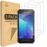 Mr.Shield [3er-Pack] Entwickelt für Samsung Galaxy Xcover FieldPro [Gehärtetes Glas] [Japanisches Glas mit 9H-Härte] Displayschutzfolie mit lebenslangem Ersatz
