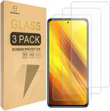Mr.Shield [3-Pack] Designed For Xiaomi Poco X3 / Poco X3 Pro/Redmi Poco X3 NFC [Tempered Glass] [Japan Glass with 9H Hardness] Screen Protector with Lifetime Replacement