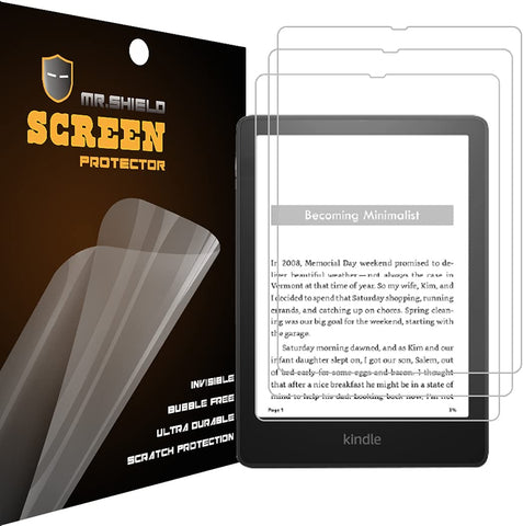 Mr.Shield [3-Pack] Designed For Kindle Paperwhite (11th Gen, 2021 Release) / Kindle Paperwhite Signature Edition (11th Gen, 2021 Release) / Kindle Paperwhite Kids Premium Clear Screen Protector