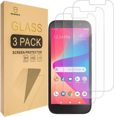 Mr.Shield [3-Pack] Designed For BLU View 2 (B130DL) [Tempered Glass] [Japan Glass with 9H Hardness] Screen Protector with Lifetime Replacement
