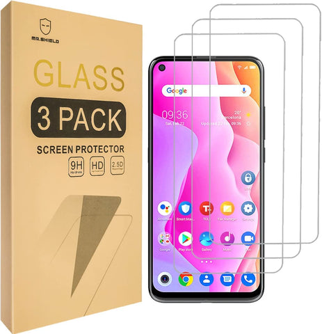 Mr.Shield [3-Pack] Designed For TCL 10L [Tempered Glass] [Japan Glass with 9H Hardness] Screen Protector with Lifetime Replacement
