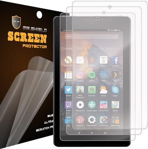 Mr.Shield wurde für das Amazon Fire 7-Tablet mit Alexa (7. Generation – NUR Veröffentlichung 2017) entwickelt. Blendfreier [Matt] Displayschutz [3er-PACK] mit lebenslangem Ersatz