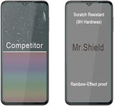 Mr.Shield Displayschutzfolie für Visible Midnight [gehärtetes Glas] [9H-Härte] [3er-Pack] Displayschutzfolie