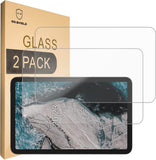 Mr.Shield [2ER-PACK] Entwickelt für das Nokia T20 Tablet (10,4 Zoll) [Gehärtetes Glas] [Japanisches Glas mit 9H-Härte] Displayschutzfolie mit lebenslangem Ersatz