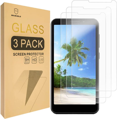 Mr.Shield [3-Pack] Designed For Orbic Maui [Tempered Glass] [Japan Glass with 9H Hardness] Screen Protector with Lifetime Replacement