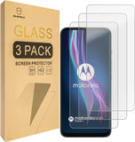 Mr.Shield [3-Pack] Designed For Motorola (Moto One Fusion+) / (Moto One Fusion Plus) [Tempered Glass] [Japan Glass with 9H Hardness] Screen Protector with Lifetime Replacement