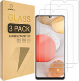 Mr.Shield [3er-Pack] Entwickelt für Samsung Galaxy A42 5G / Galaxy M42 5G [Gehärtetes Glas] [Japanisches Glas mit 9H-Härte] Displayschutzfolie mit lebenslangem Ersatz