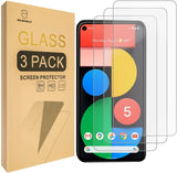 Mr.Shield [3-Pack] Designed For Google Pixel 5a [Tempered Glass] [Japan Glass with 9H Hardness] Screen Protector with Lifetime Replacement
