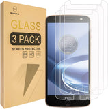 Mr.Shield Designed For Motorola Moto Z Force Droid Edition [Tempered Glass] [3-Pack] Screen Protector with Lifetime Replacement