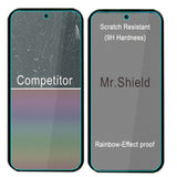 Mr.Shield Screen Protector compatible with Google Pixel 9A [Fingerprint Unlock Compatible] [Tempered Glass] [3-Pack] [Japan Glass with 9H Hardness]
