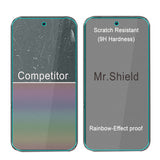 Mr.Shield Screen Protector compatible with Mr.Shield Open Tisp [Tempered Glass] [3-PACK] [Japan Glass with 9H Hardness]