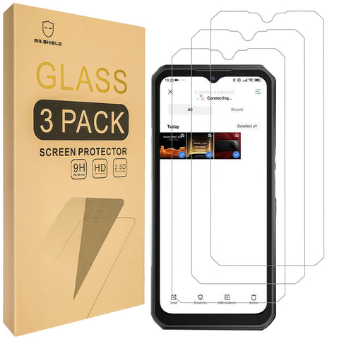 Mr.Shield Screen Protector compatible with Oukitel WP55 / WP55 Pro [Tempered Glass] [3-PACK] [Japan Glass with 9H Hardness]