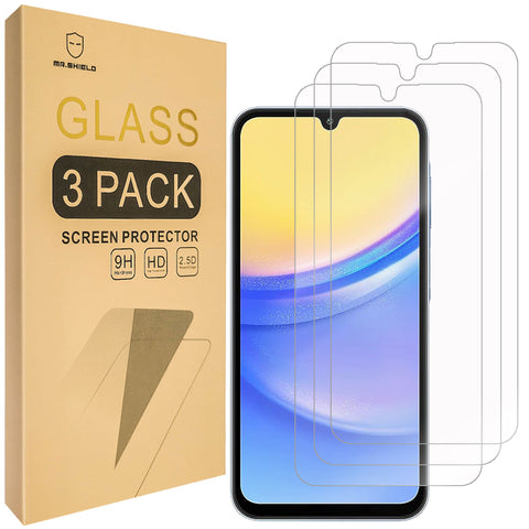 Mr.Shield Screen Protector compatible with Samsung Galaxy A16 5G / Galaxy A16 4G LTE [Tempered Glass] [3-PACK] [Japan Glass with 9H Hardness]