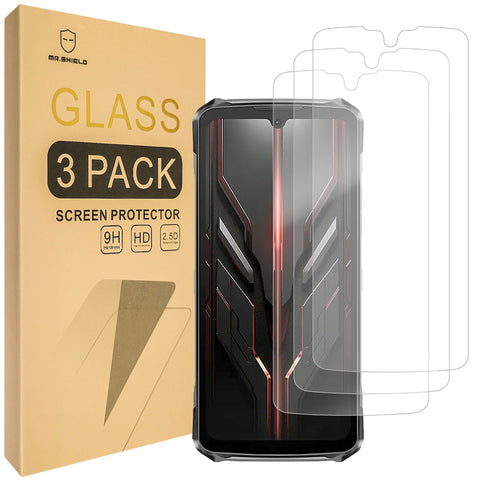 Mr.Shield Screen Protector compatible with Doogee S119 [Tempered Glass] [3-PACK] [Japan Glass with 9H Hardness]