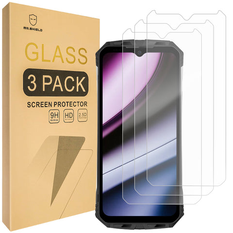 Mr.Shield [3-Pack] Screen Protector For Doogee S110 [Tempered Glass] [Japan Glass with 9H Hardness] Screen Protector with Lifetime Replacement