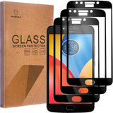 Mr.Shield [3-PACK] Designed For Motorola Moto E4 Plus/Moto E Plus (4th Generation) [Cut Out for Logo] [Japan Tempered Glass] [9H Hardness] [Full Cover] Screen Protector with Lifetime Replacement