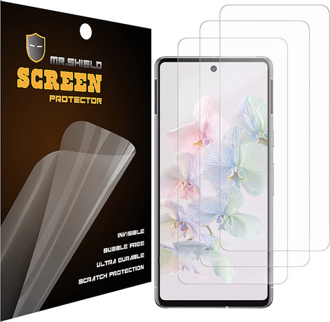 Mr.Shield [3er-Pack] Premium Clear Displayschutzfolie (PET-Material) für Google Pixel 7a