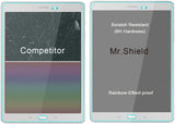 [2er-Pack] – Mr.Shield entwickelt für Samsung Galaxy Tab A 9,7 Zoll [gehärtetes Glas] Displayschutzfolie [0,3 mm ultradünn, 9H-Härte, 2,5D runde Kante] mit lebenslangem Ersatz