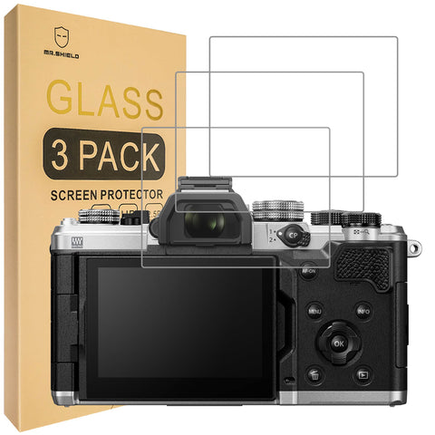 Mr.Shield Screen Protector compatible with Olympus OM System OM-3 [Tempered Glass] [3-PACK] [Japan Glass with 9H Hardness]