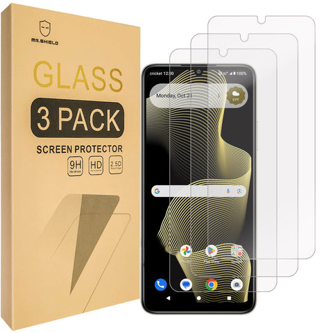 Mr.Shield Screen Protector compatible with Cricket Outlast 5G (2024) / AT&T Motivate Pro 5G [3-Pack] [Tempered Glass] [Japan Glass with 9H Hardness]